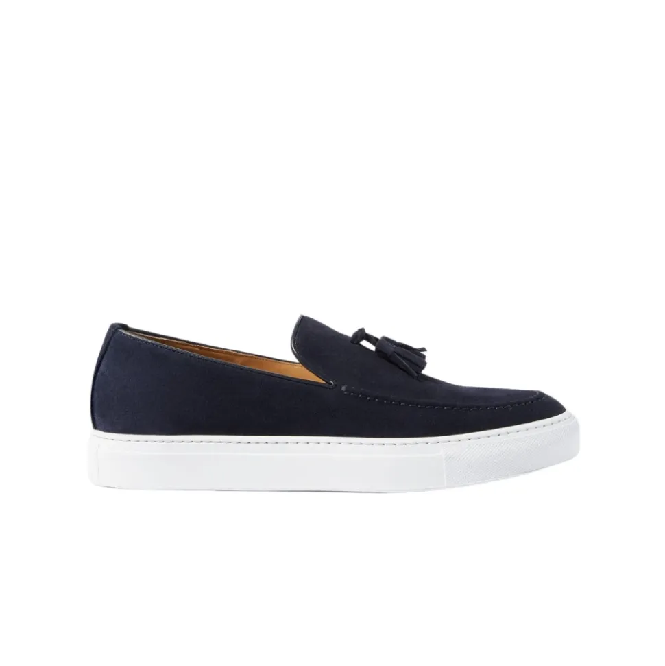 Amedeo Blue Suede Loafers