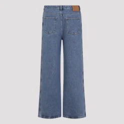 Anagram Baggy Mid Blue Bomull Jeans