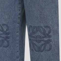 Anagram Baggy Mid Blue Bomull Jeans