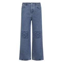 Anagram Baggy Mid Blue Bomull Jeans