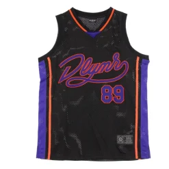 Basketball Style Tank Top Svart/Lilla