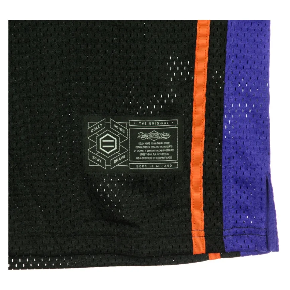 Basketball Style Tank Top Svart/Lilla