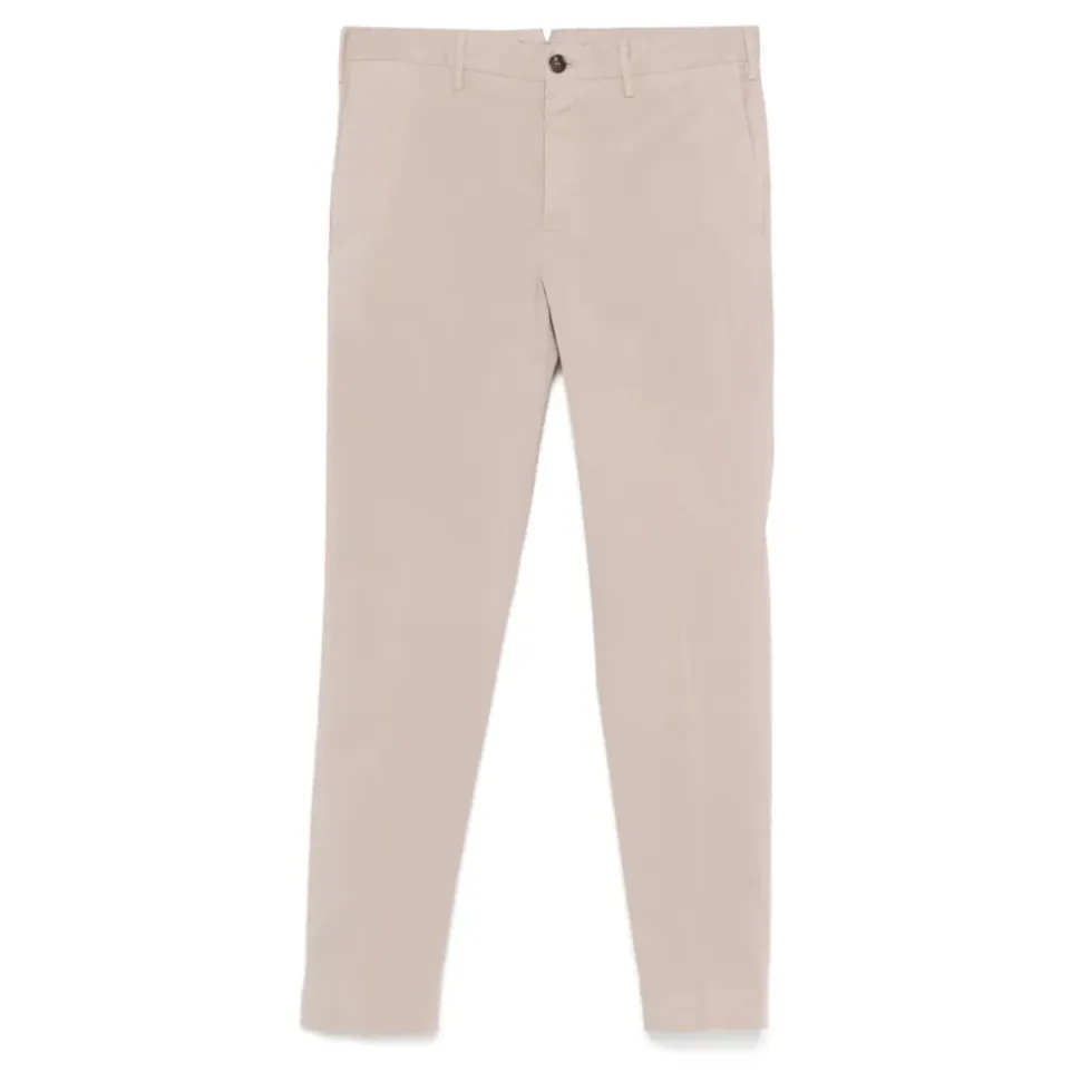 Beige Bukser med Skjult Lukking