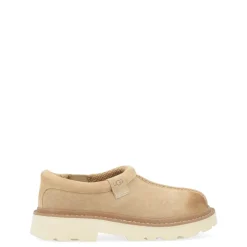 Beige Semsket Lug Sabot Tøffel