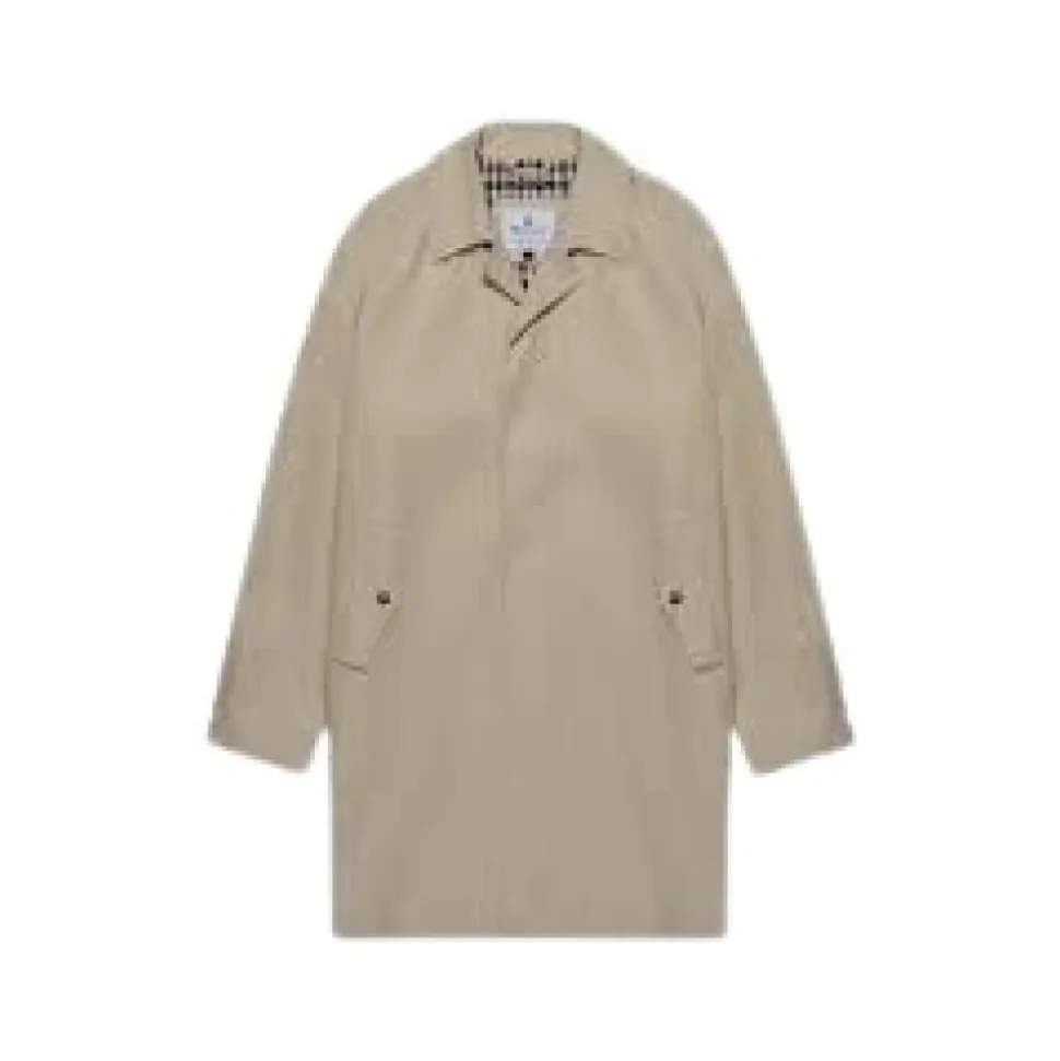 Beige Trench Coat med ikoniske detaljer