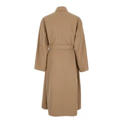 Beige ullfrakk