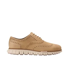 Beige Wingtip Oxford Sko