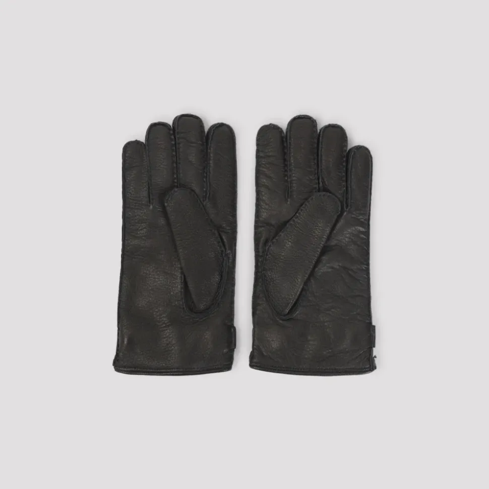 Black Deer Leather Gloves