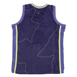 Blå Basketballstil Mesh Tank Top