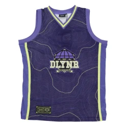 Blå Basketballstil Mesh Tank Top