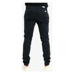 Blå Bomullsbukser Slim Fit