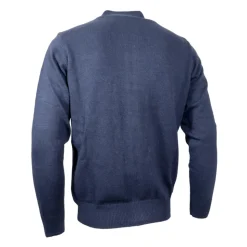 Blå Cashmere og Ull Cardigan