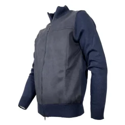 Blå Cashmere og Ull Cardigan