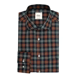 Blå Flanellskjorte Regular Fit Rutete