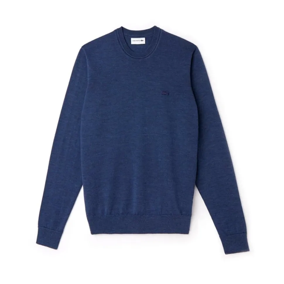 Blå Genser, Crew Neck, Melange