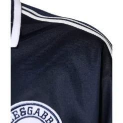 Blå Hvit Milano Langarmet Jersey T-skjorte
