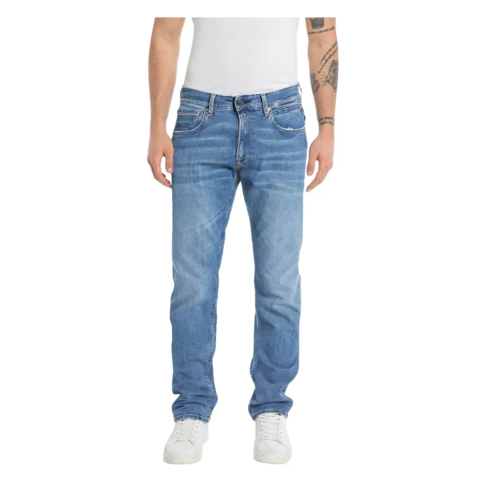 Blå Replay Grover Pants (573) Bukser