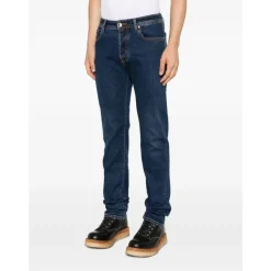 Blå Silke & Nylon Jeans