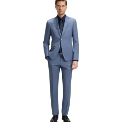 Blå Slim Fit Suit Jacket Kjole