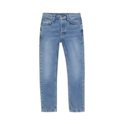 Blå Solid Slim Fit Jeans
