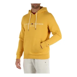Bomullshettegenser med logobroderi