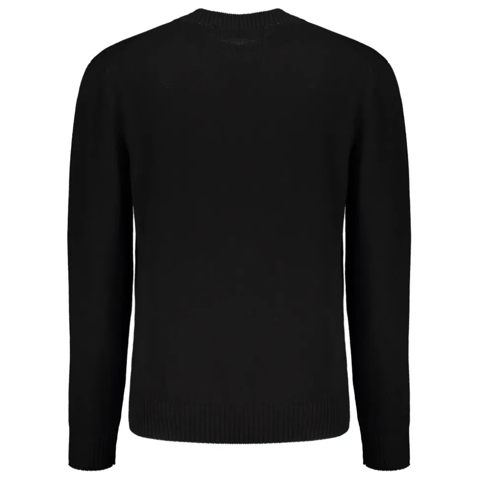 Broderi Bomulls Crew-Neck Genser