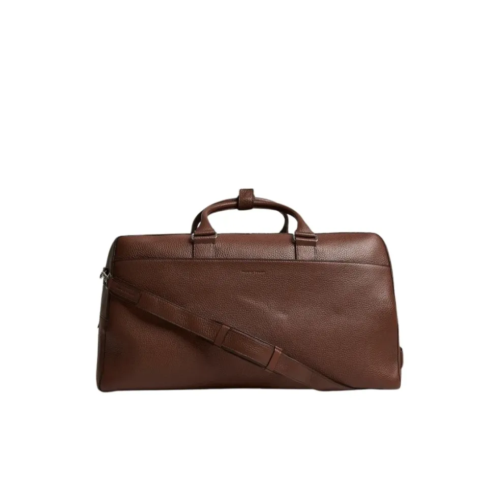 Brome Grained Leather Weekendbag