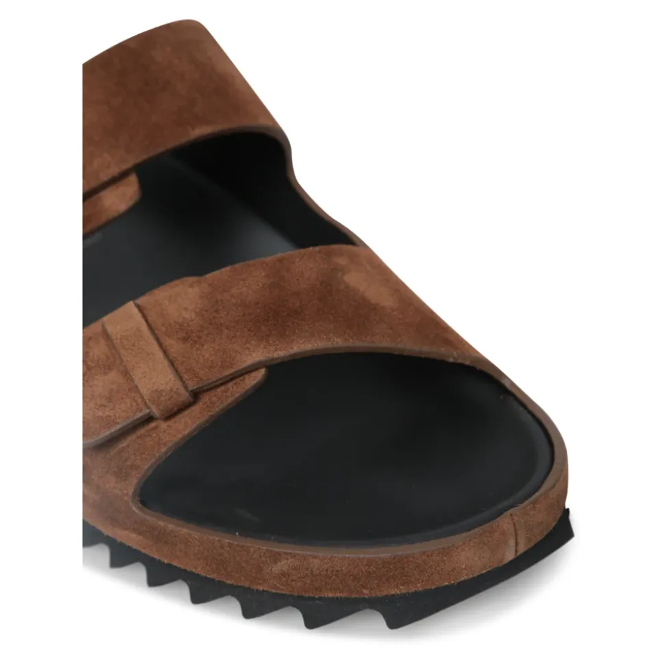 Brune Sandaler med Dobbelte Spenner