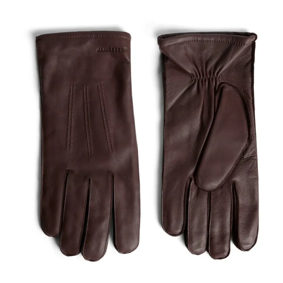 Brun J.Lindeberg Milo Leather Glove Hansker