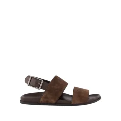 Brun Semsket Fussbett Sandaler