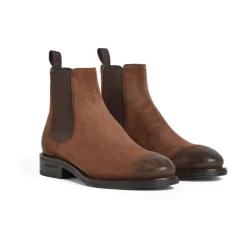 Brun skinn sneakers