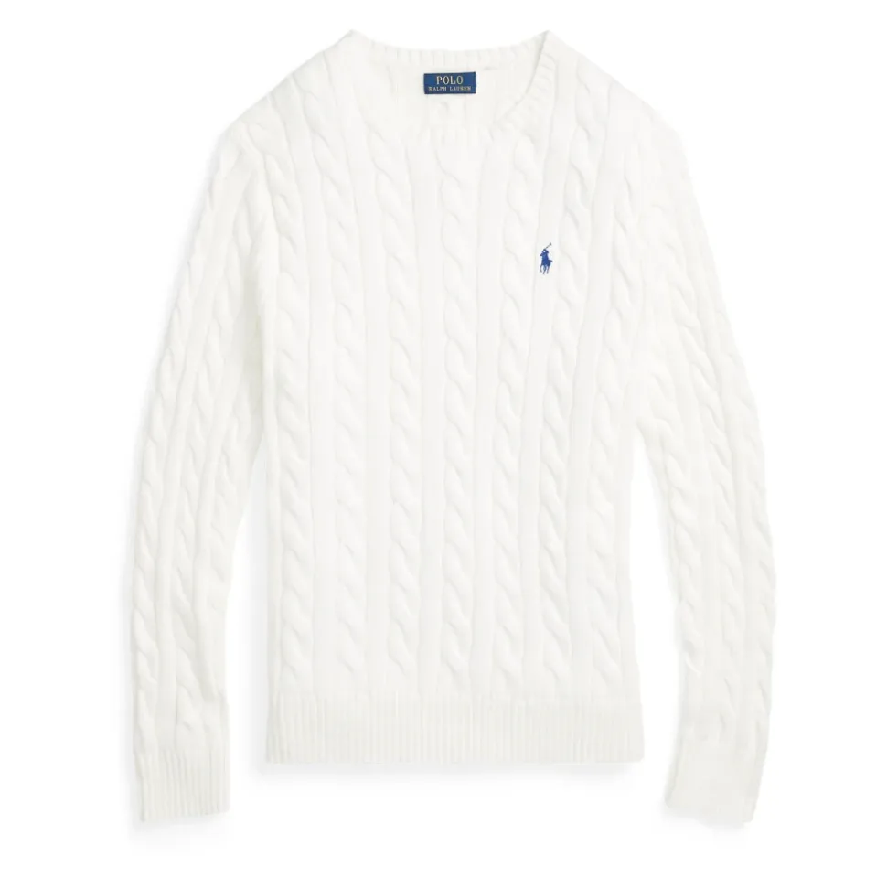 Cable-Knit Crewneck Sweater