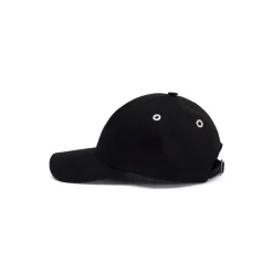 Caps i gabardin av bomull med ferskenhud-look