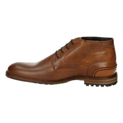 Casual Skinn Sko Cognac Farge