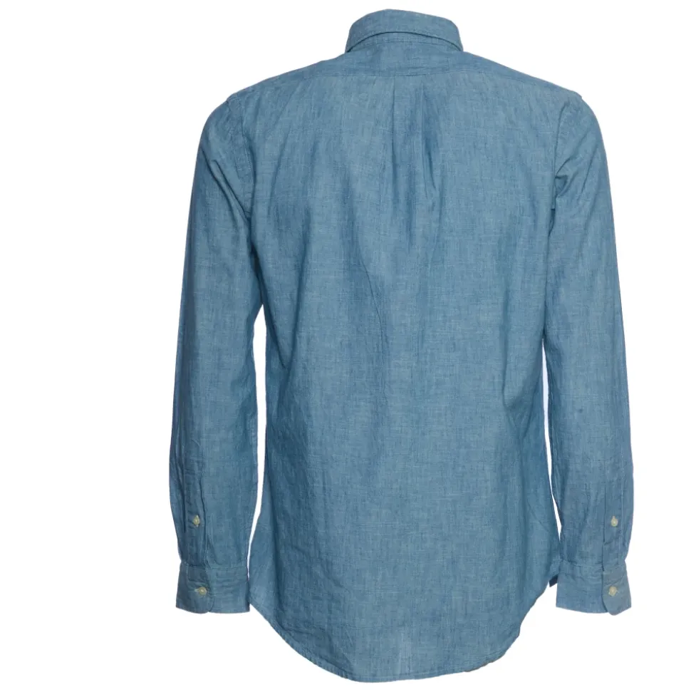 Chambray Skjorte med Brodert Pony