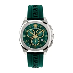 Chrono Geo Chronograph Klokke Grønn Gull
