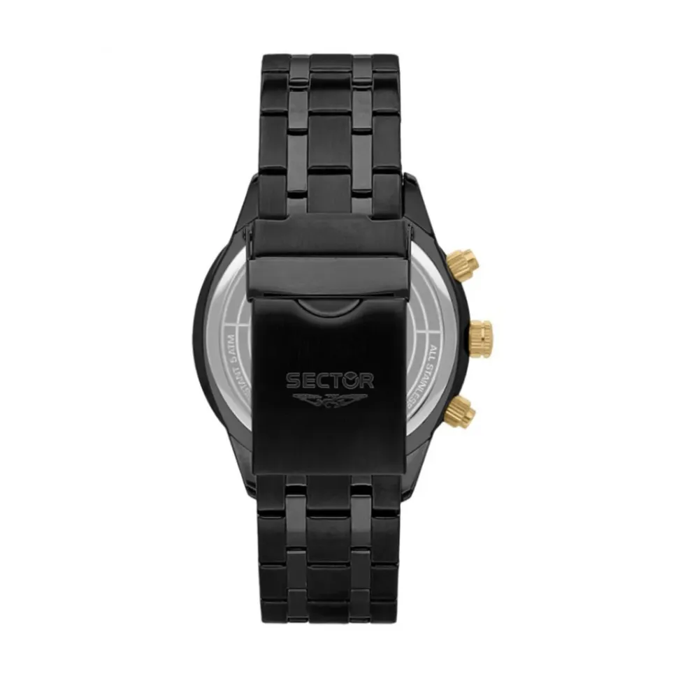 Chronograph 670 Svart Skive Armbåndsur