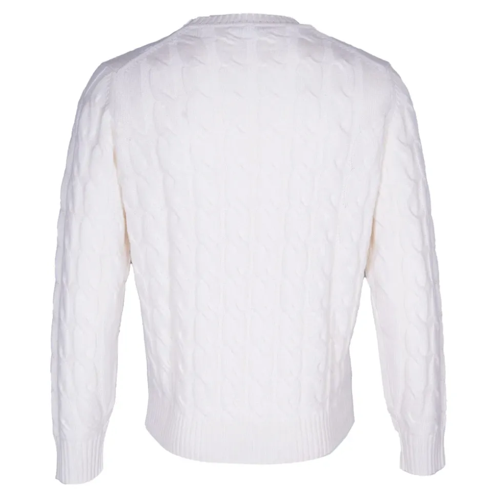 Crewneck Cable Knit Sweater
