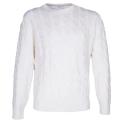 Crewneck Cable Knit Sweater