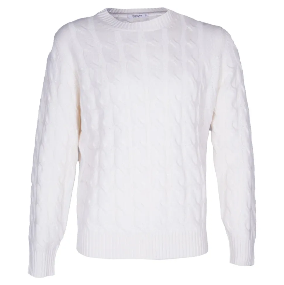 Crewneck Cable Knit Sweater