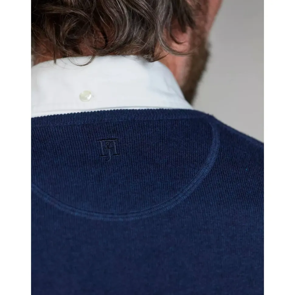 Crew Neck Patch Sweater