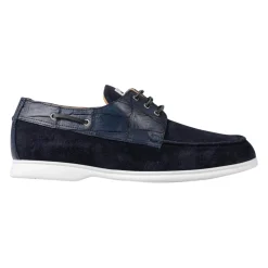 Crocodile Leather Suede Loafers