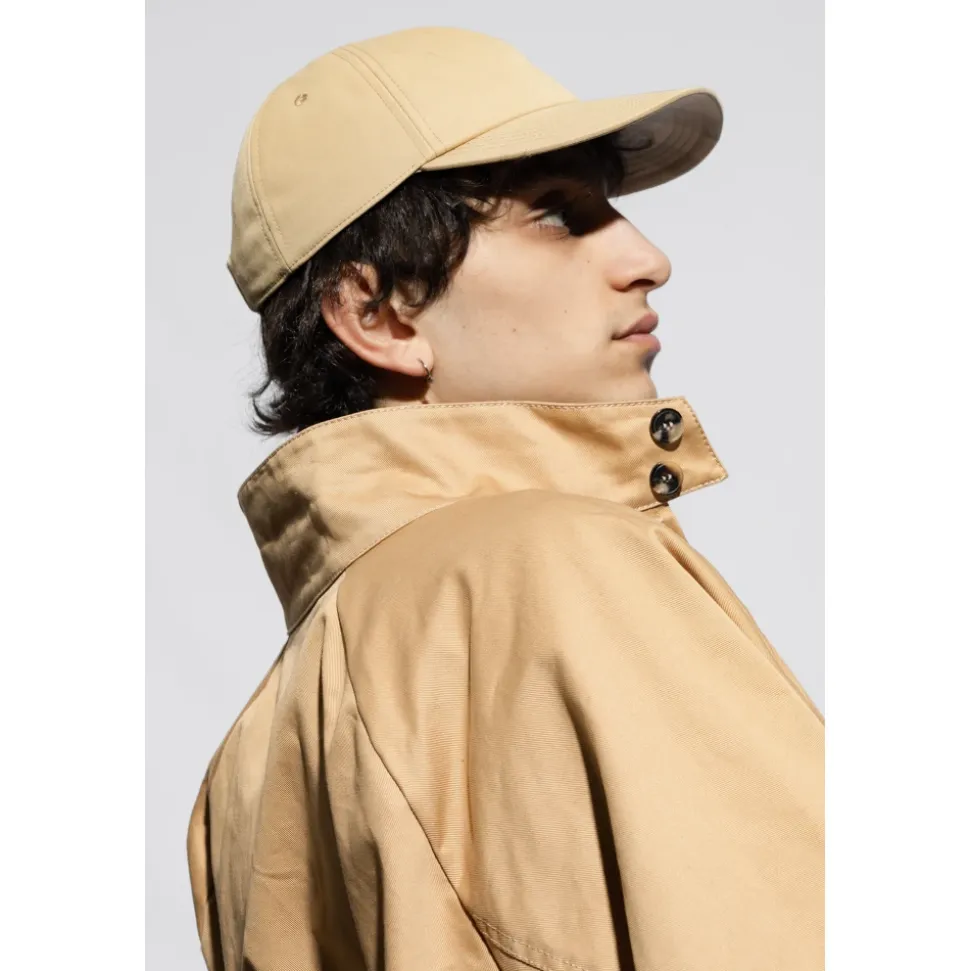 Curved-Peak Pull-On Baseball Cap