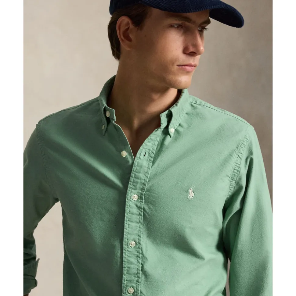 Custom Fit Garment-Dyed Oxford Shirt