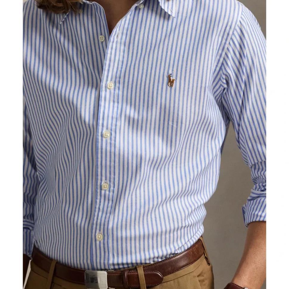 Custom Fit Stretch Oxford-skjorte