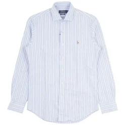 Custom Slim Fit Striped Oxford Shirt