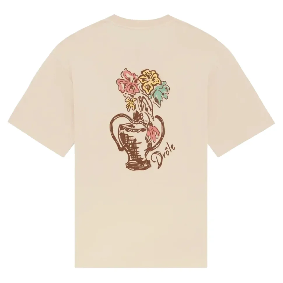 D Hibiscus Brodée T-shirt
