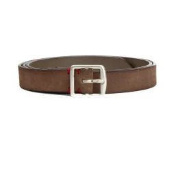 Dove Grey Suede Crafted Belt