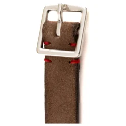 Dove Grey Suede Crafted Belt