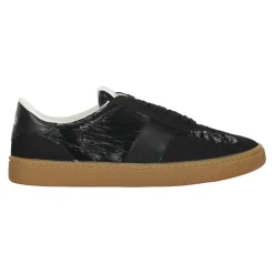 Elegante sorte sneakers med gummisåle